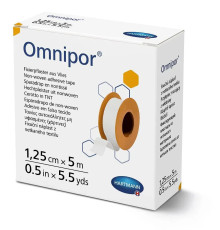 Пластир фіксуючий з нетканого матеріалу Omnipor 1,25 см х 5 м 1шт