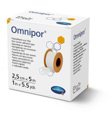 Пластир фіксуючий з нетканого матеріалу Omnipor 2,5 см х 5 м 1шт