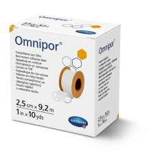 Пластир фіксуючий з нетканого матеріалу Omnipor 2,5 см х 9,2 м 1шт