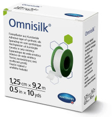 Пластир фіксуючий Omnisilk 1,25 см х 9.2м 1шт зі штучного шовку
