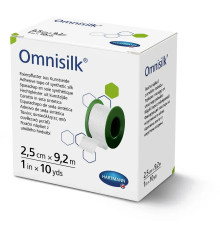 Пластир фіксуючий Omnisilk 2,5 см х 9.2м 1шт зі штучного шовку