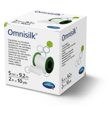 Пластир фіксуючий Omnisilk 5 см х 9.2м 1шт зі штучного шовку