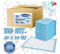 Пеленки одноразовые 40см х 60см 120 шт. Soft Super "Білосніжка"