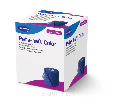 Бинт Peha-haft Color синий 10 см x 20 м 1шт когезивный самофиксирующий