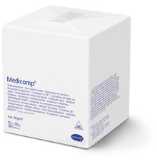 Салфетка Medicomp non-sterile 10см х 10см 100 шт из нетканого материала не стерильные