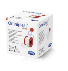 Пластырь фиксирующий текстильный Omniplast 5см х 5м white 1шт
