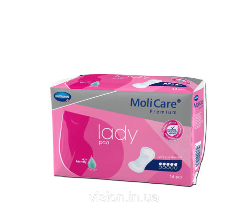 Прокладки урологічні MoliCare® Premium lady pad 5 крапель 14шт