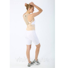 Корсет для корекції постави з ребрами жорсткості Ersamed SL-162Т універсальний бежевий