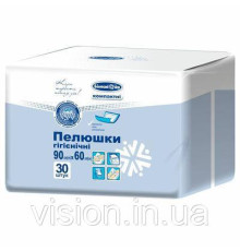 Пелюшки одноразові 90см х 60см 30 шт. компактні "Білосніжка"