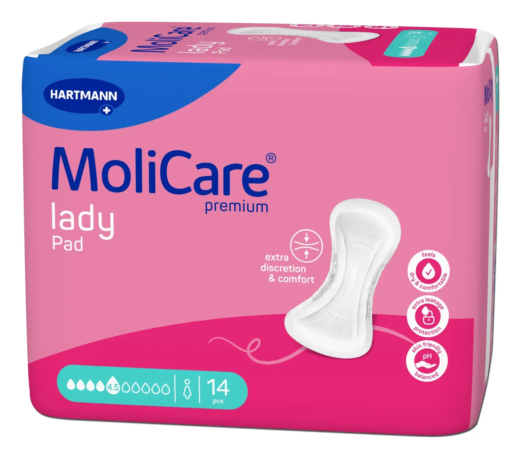 Прокладки урологічні MoliCare® Premium lady pad 4.5 краплі 14шт